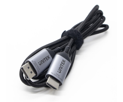 Kabel komputerowy UNITEK DisplayPort 1.4 - HDMI 2.1 8K/60Hz 4K/120Hz 1.8m V1610A01